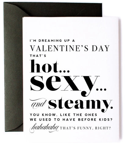Hot Sexy and Steamy Valentine's Day Card