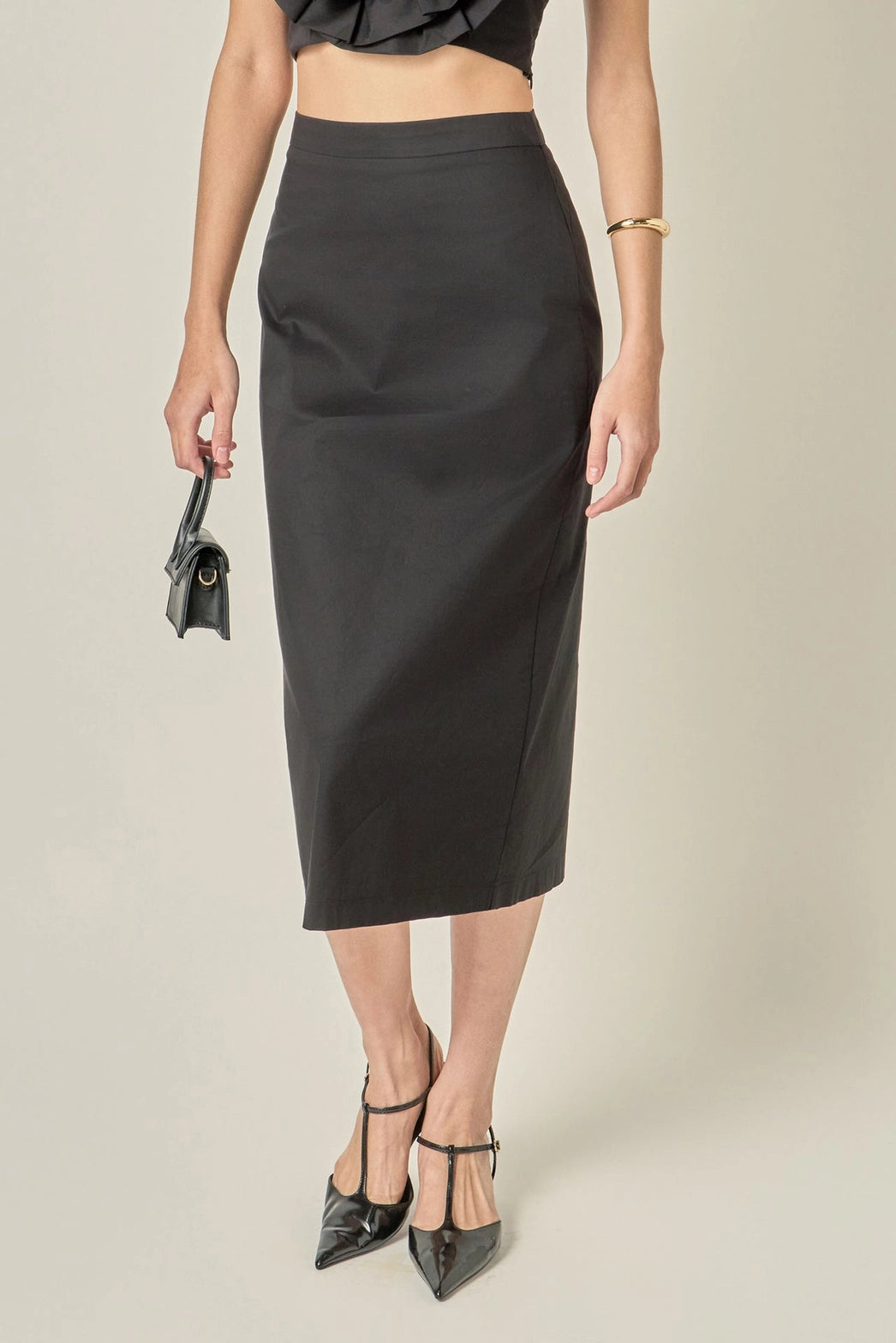 Classic Black Pencil Skirt