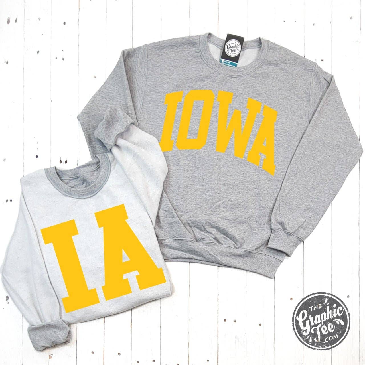Iowa Reversible Crewneck