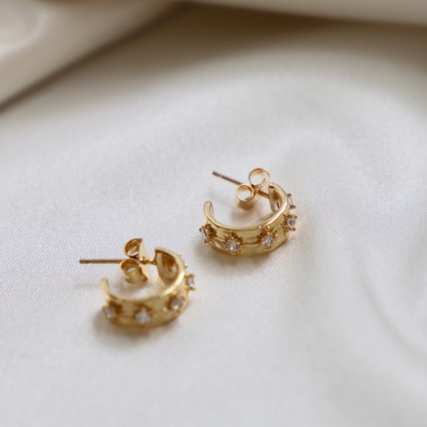 Joey Star Thick Hoop Earrings