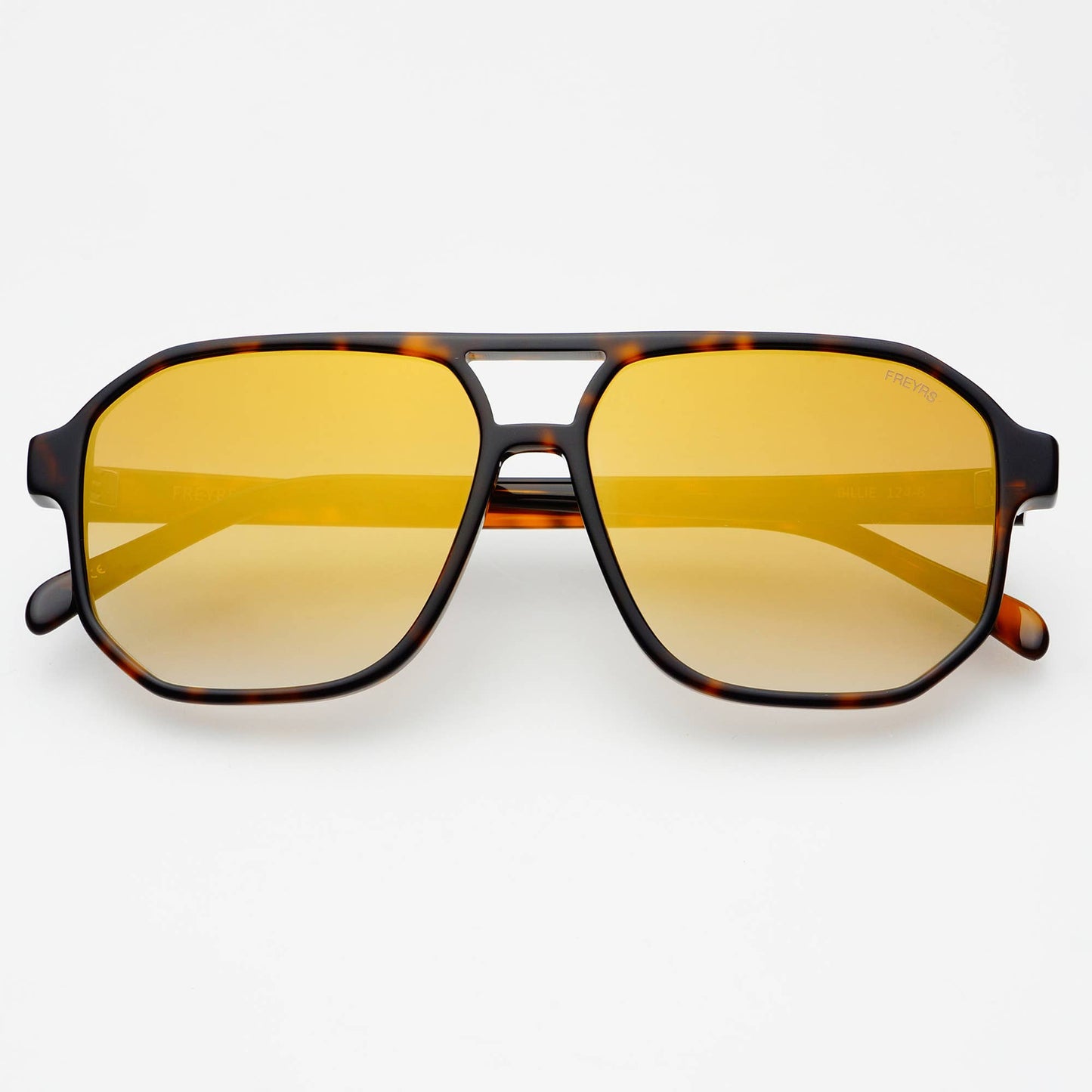 Billie Tortoise Gold Mirror Sunglasses
