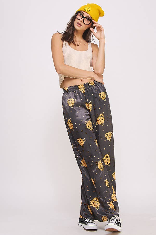 Leopard Satin Pant
