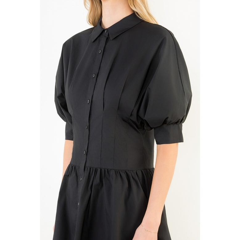 Cotton Collared Dress