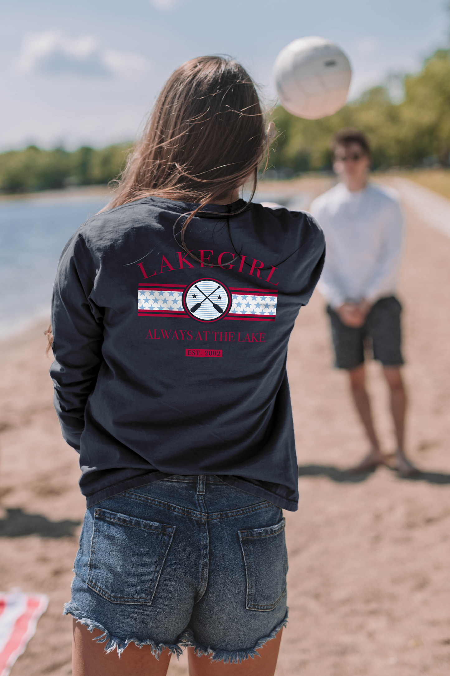 Always at the Lake Long Sleeve Ringspun Tee