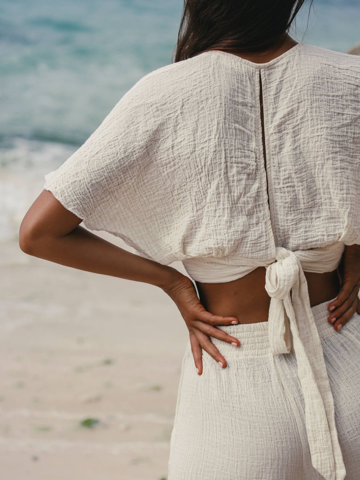 Mare Top - Gold Stripes