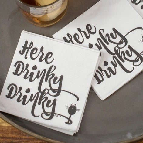 Here Drinky Drinky Cocktail Napkins - 20ct