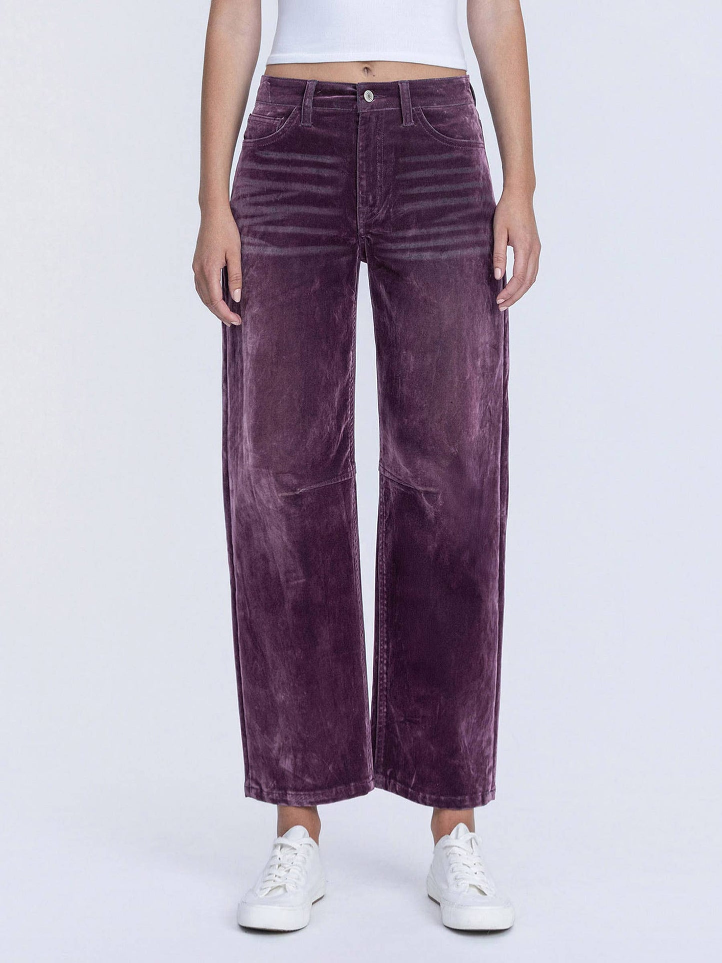 VELVET PURPLE BARREL JEANS