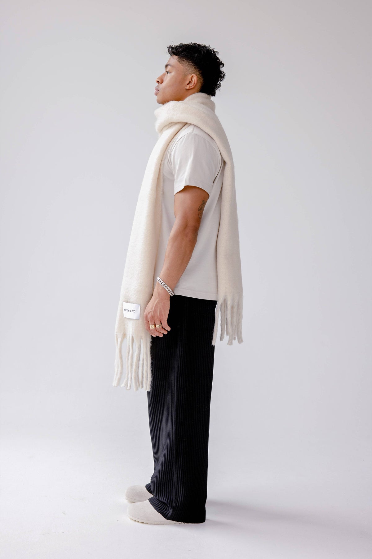 The Reykjavik Scarf - Pebble Beige