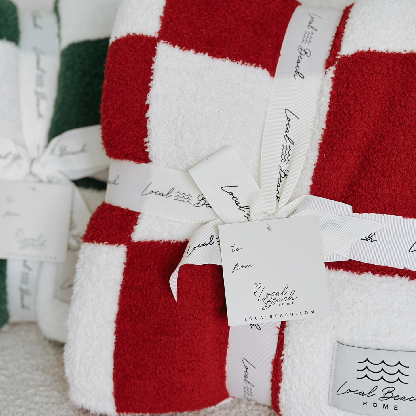 Holiday Checkered Blankets