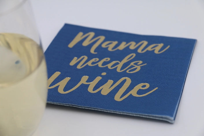 Mama Needs Wine Cocktail Napkins - 20ct