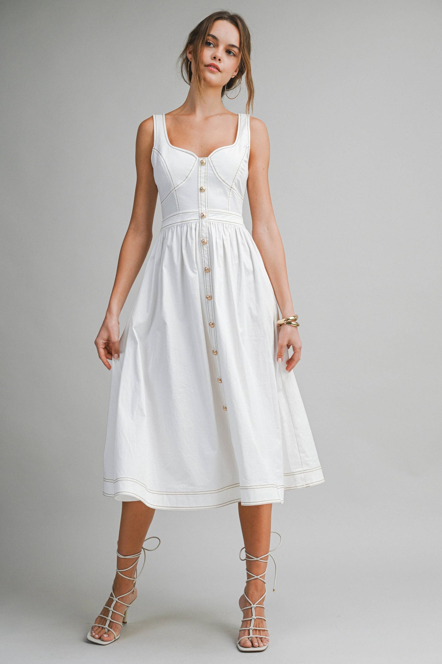 White Midi Dress