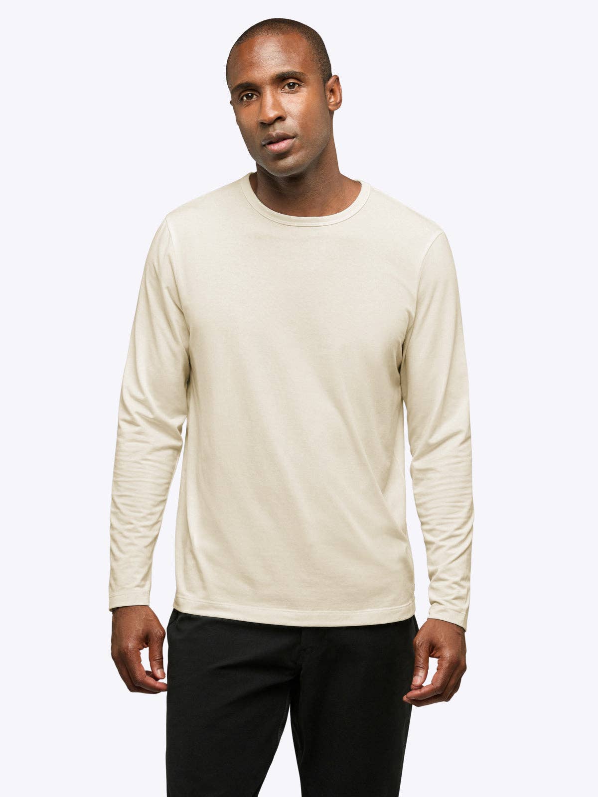 AO Forever Long Sleeve Tee | Ivory Classic-Fit PYCA Pro®