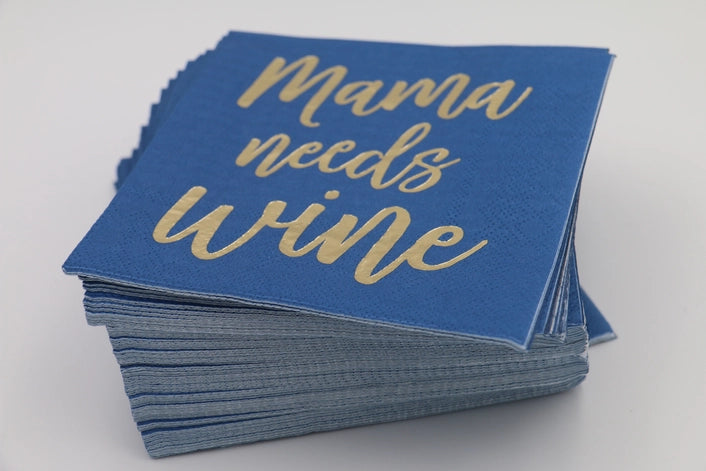 Mama Needs Wine Cocktail Napkins - 20ct