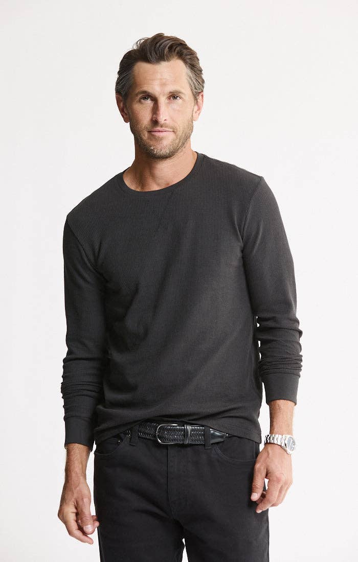 Black Thermal Crewneck