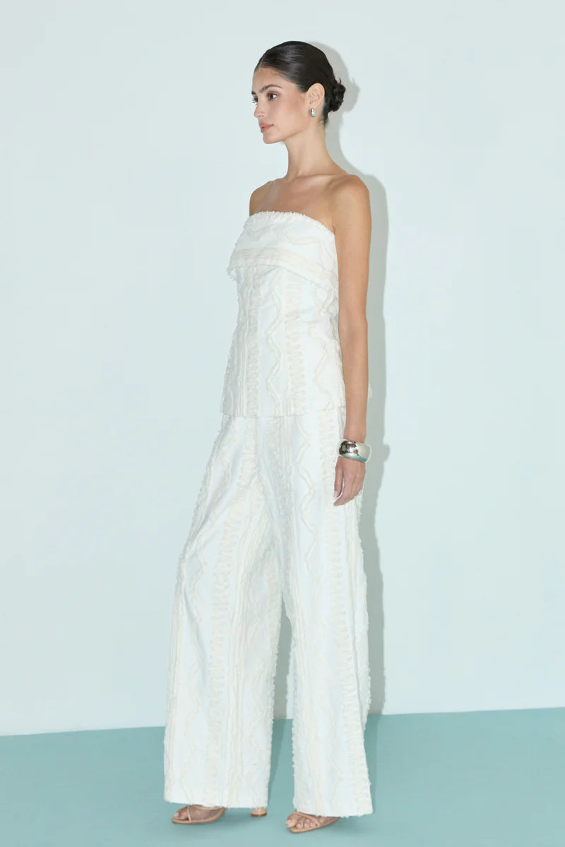 Embroidered Strapless Tube Top