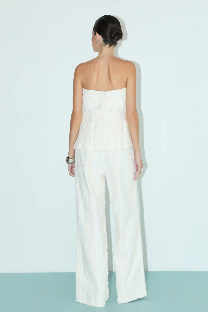 Embroidered Strapless Tube Top