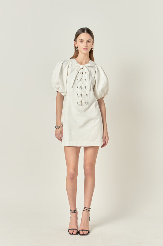 Laced Up Mini Dress