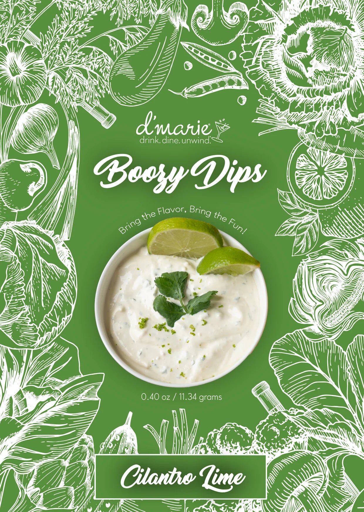 Boozy Dips - Cilantro Lime