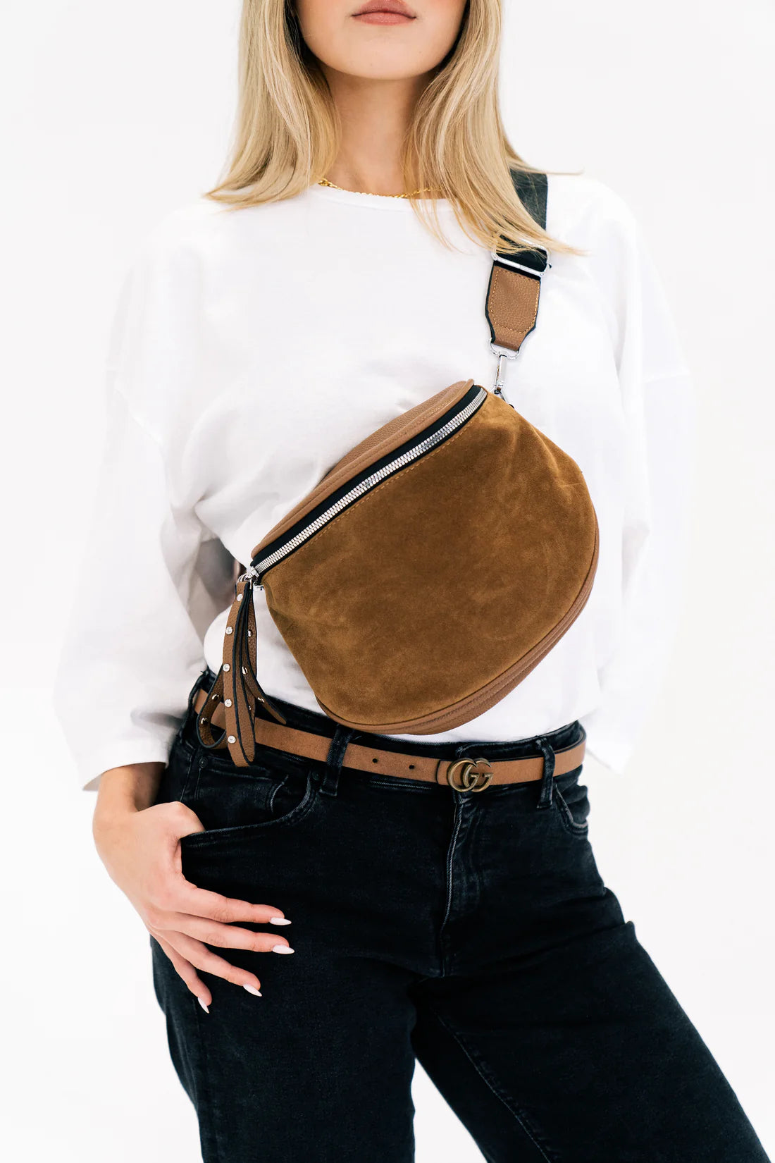 Suede Crossbody