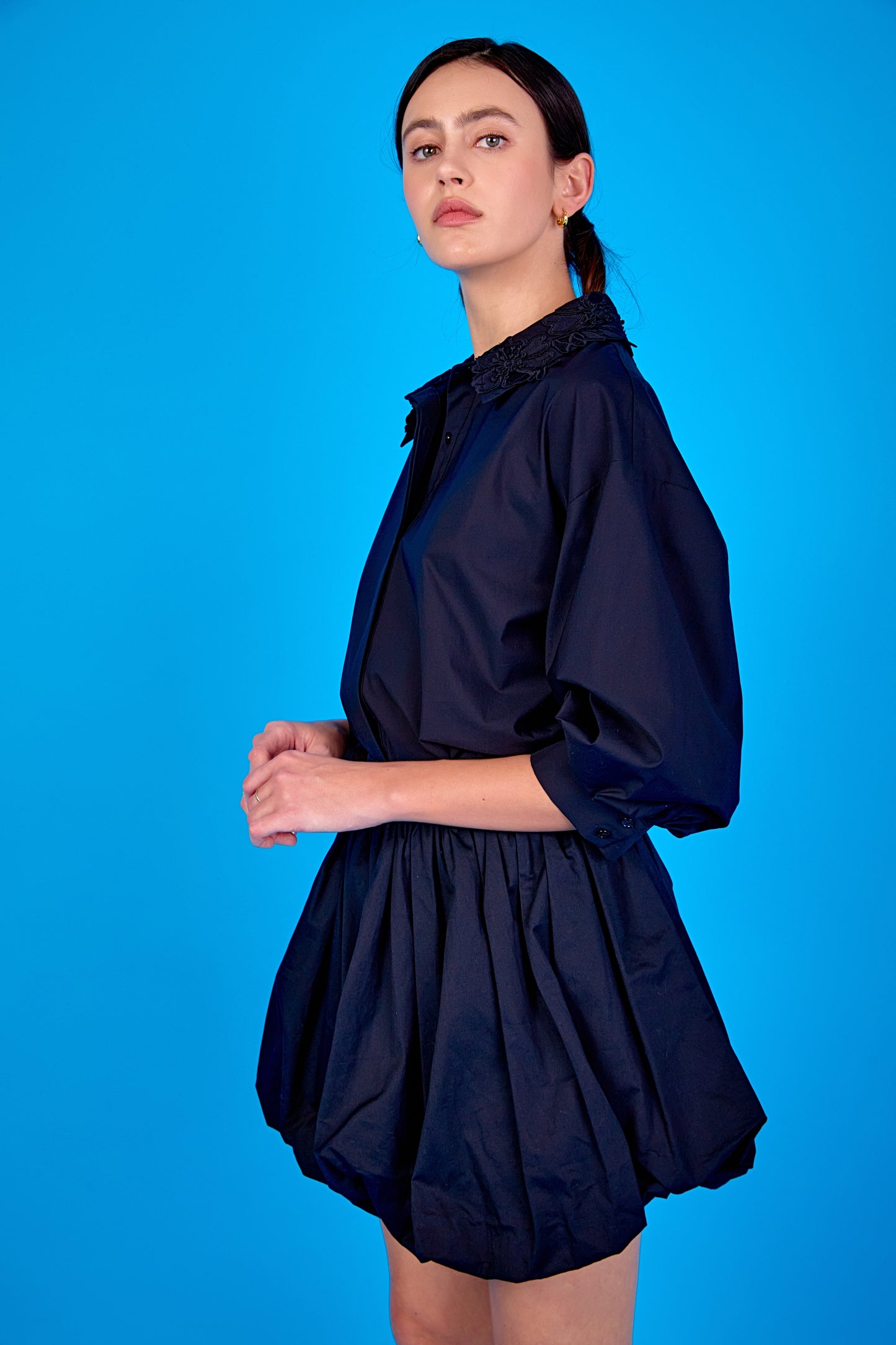High Waisted Bubble Skirt