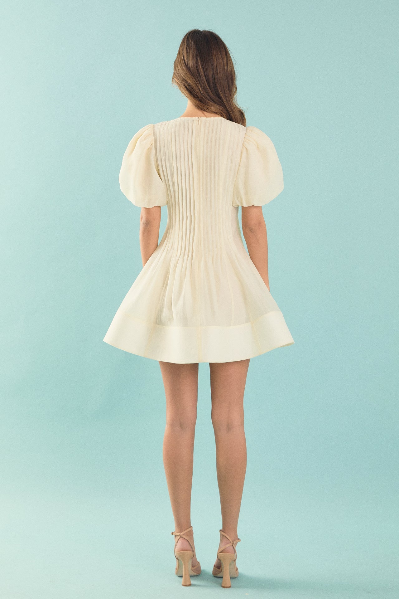 Pintuck Mini Dress