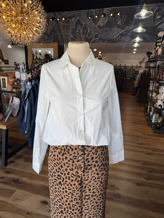 Cinched Bubble Blouse