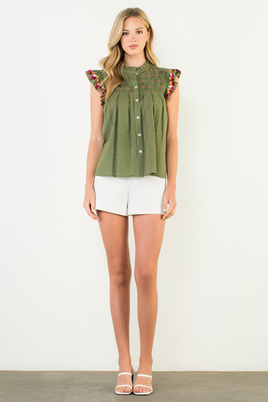 Button up Flutter Sleeve