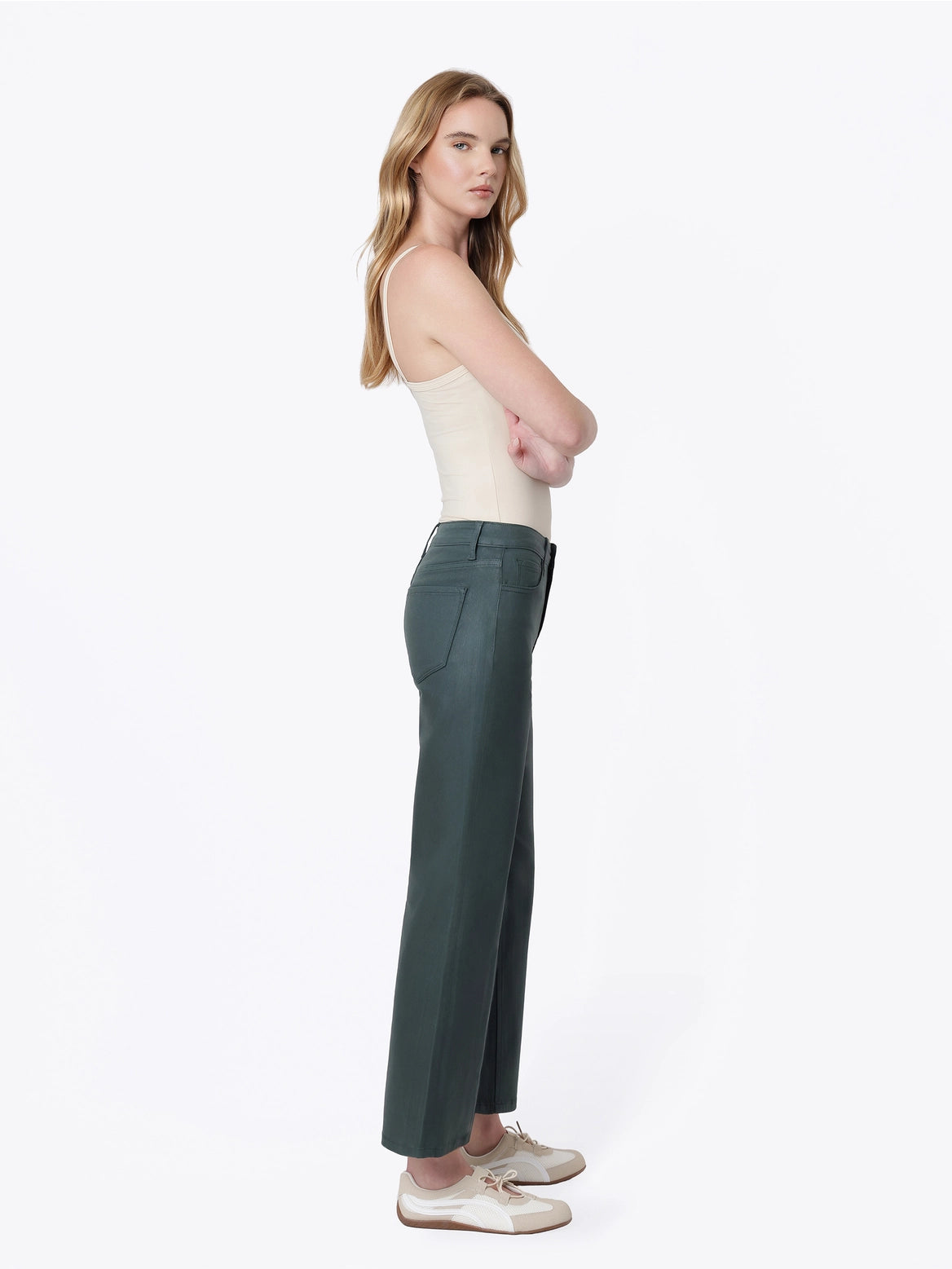 Coated Straight Leg - Darkest Spruce