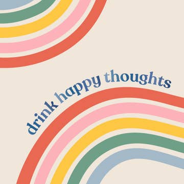 Drink Happy Thoughts Cocktail Napkins - 20ct