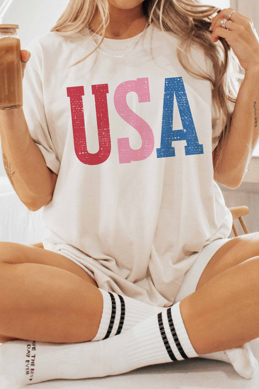 USA OVERSIZED GRAPHIC TEE