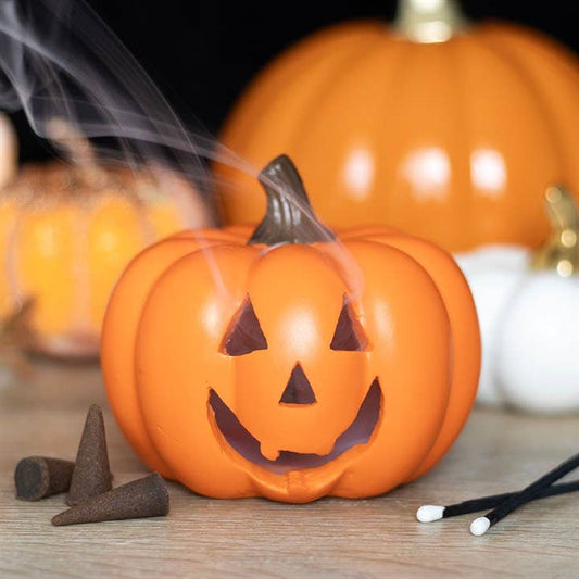 Pumpkin Incense Cone Holder