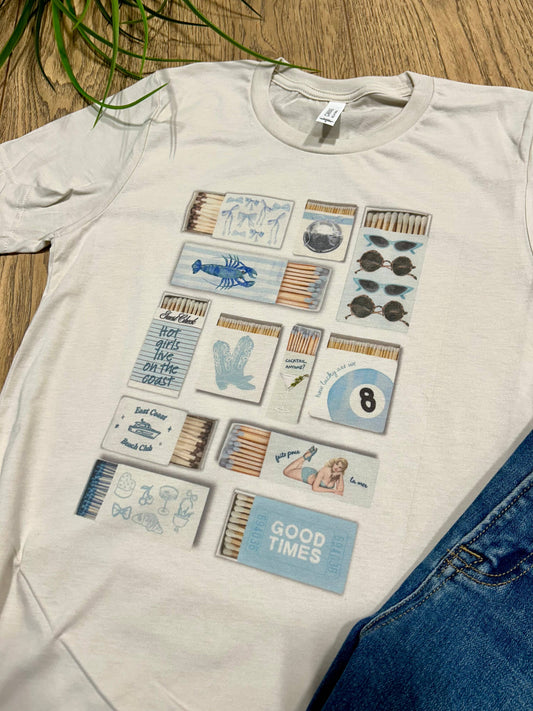 Blue Coastal Tee