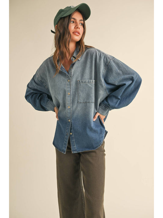 Morgana Denim Ombré Shirt