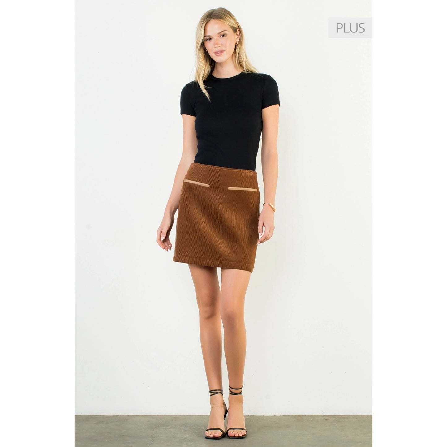 Brown Corduroy Skirt