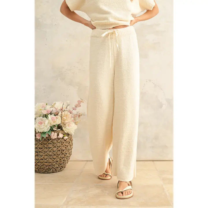 Cream Knitted Pant