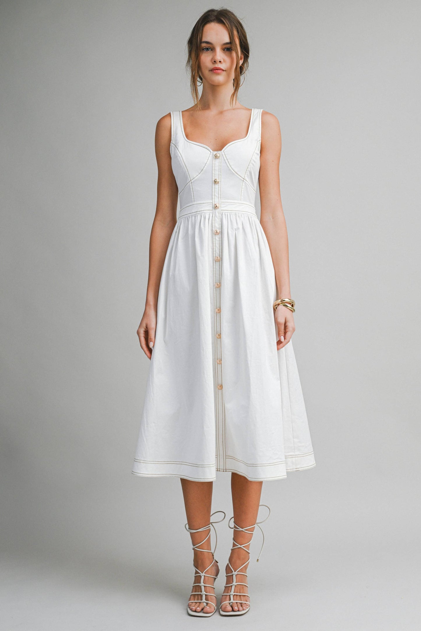 White Midi Dress