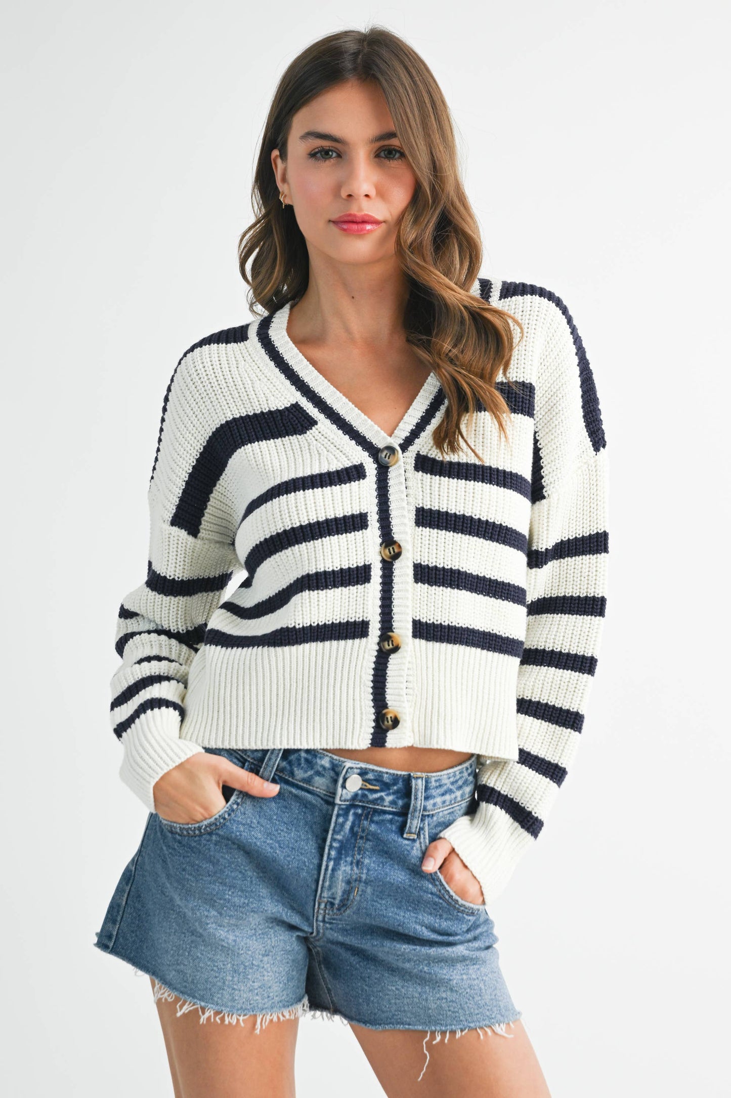 Bona Striped Cardigan
