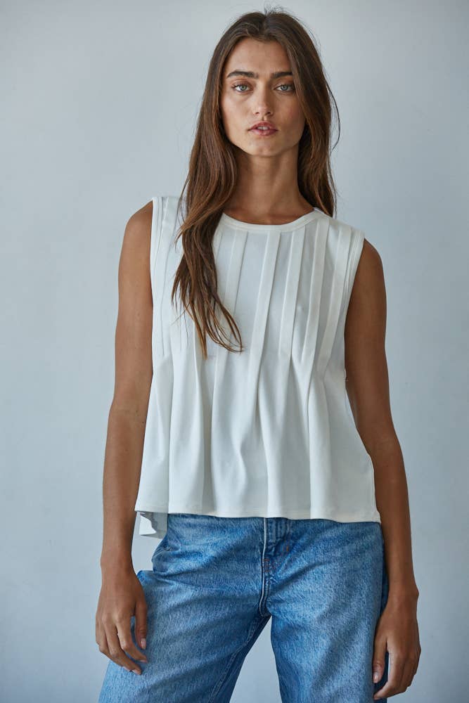 Knit Jersey Round Neck Tank