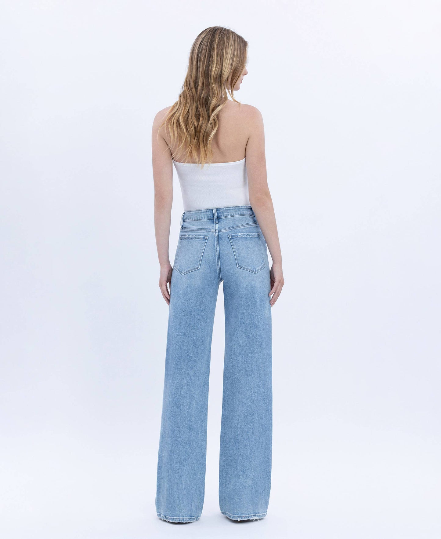 HIGH RISE FULL LENGTH WIDE JEANS