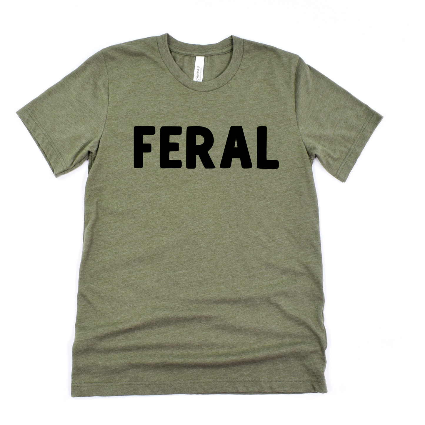 White Feral Adult Graphic Tee