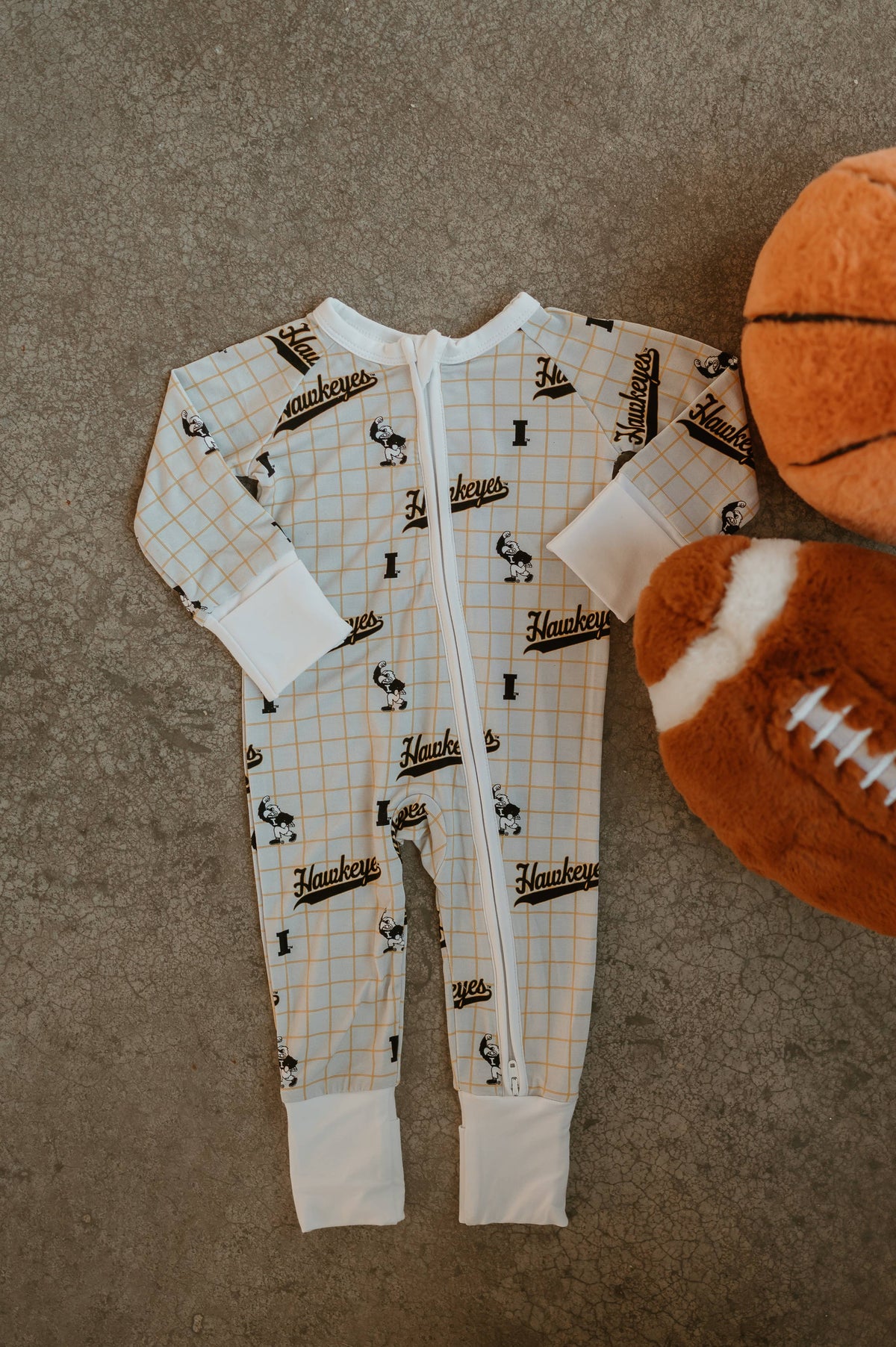 Zip Romper | Vintage Iowa