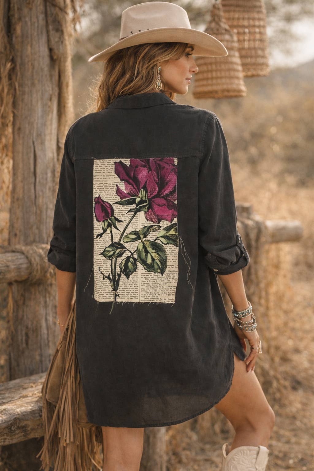 Rosalie Noir Shirt Dress