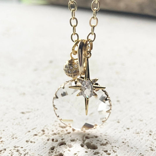 Crystal Gold Necklace