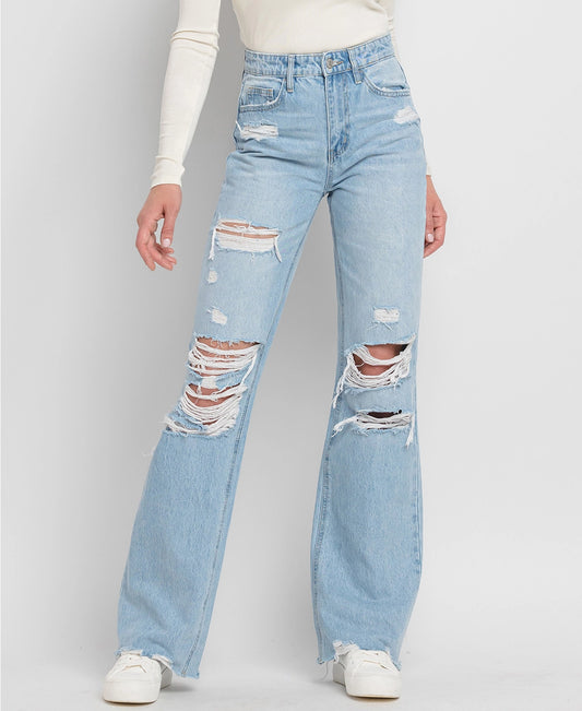 Christina 90's Style Super High Rise Flare Jeans