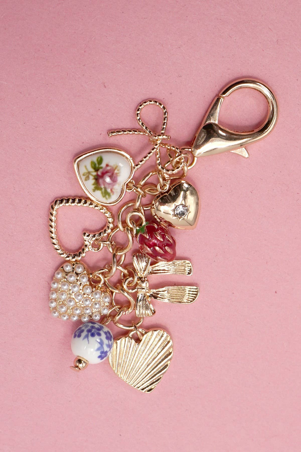 PORCELAIN BOWS BAG CHARM