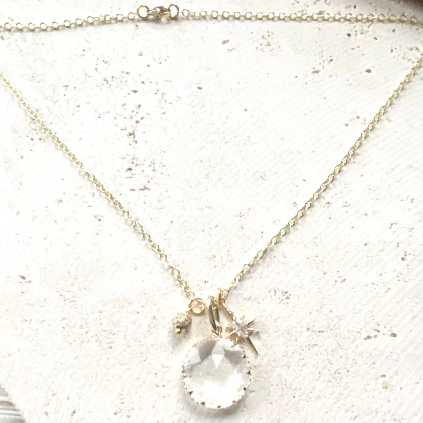 Crystal Gold Necklace
