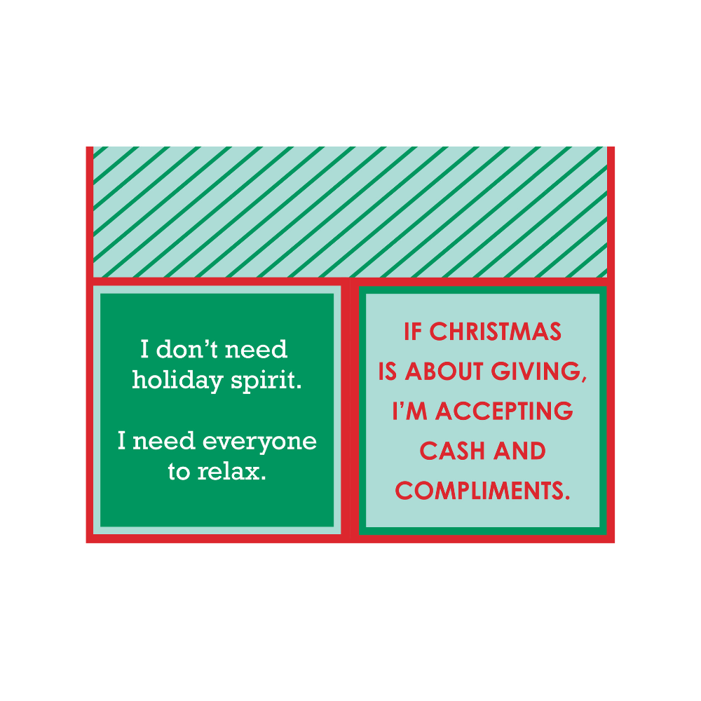 NAPKIN Xmas Cash & Compliments