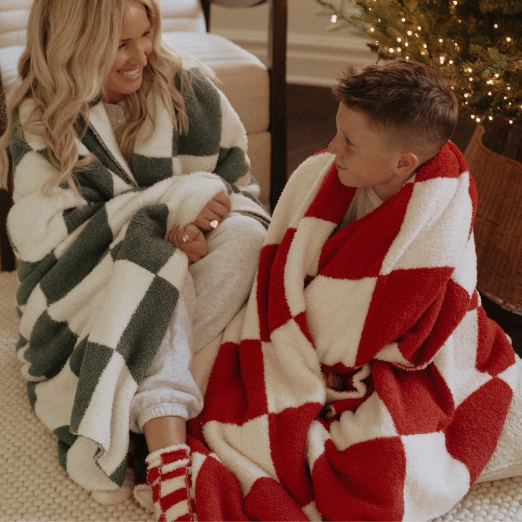 Holiday Checkered Blankets