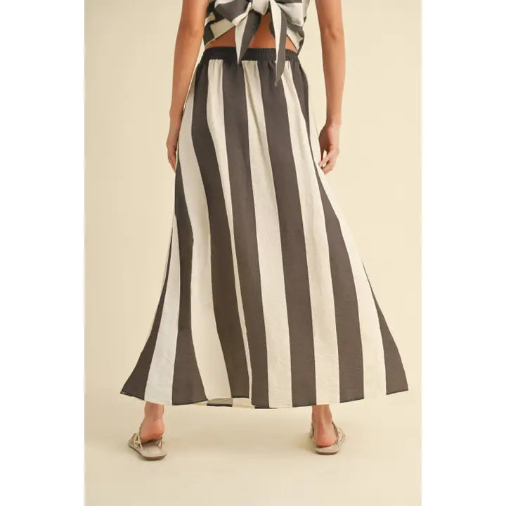 Brown Linen Skirt