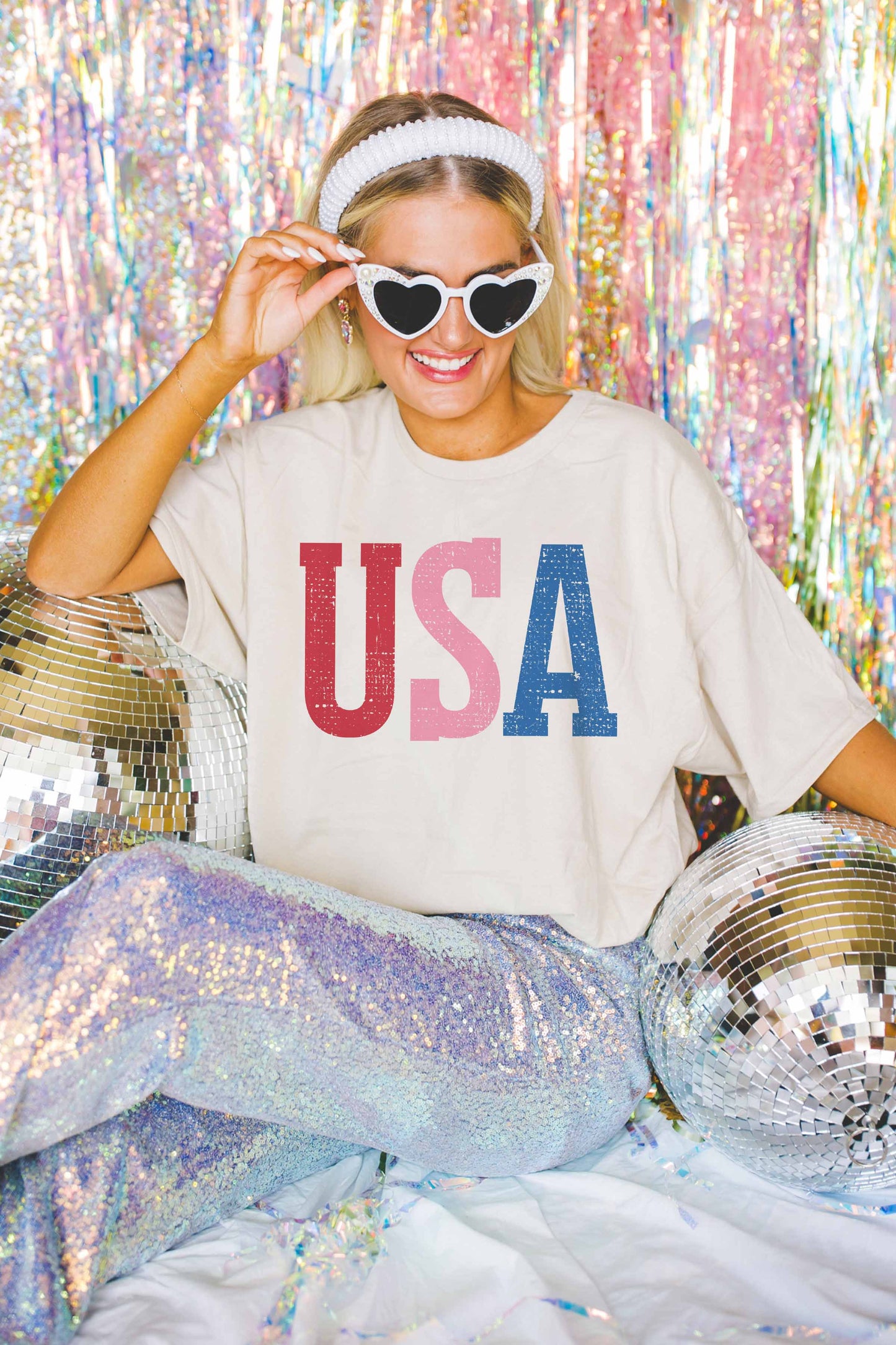 USA OVERSIZED GRAPHIC TEE